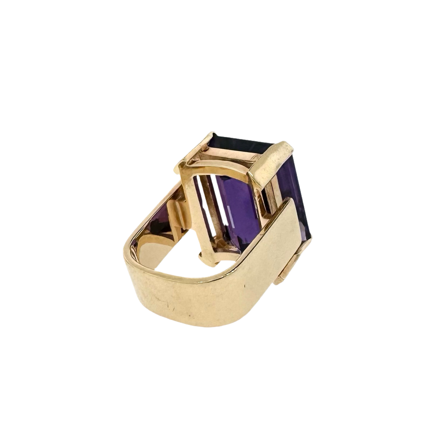 Estate Ole Lynggaard 14k + Amethyst Cocktail Ring