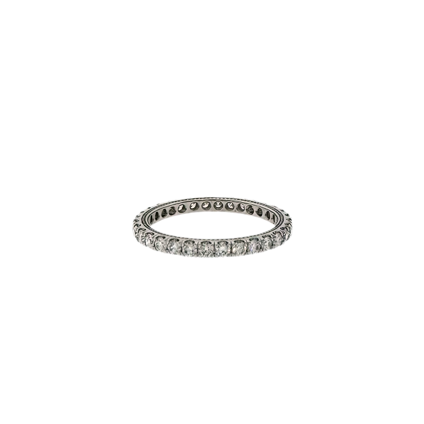 Estate 14k + Diamond Eternity Band