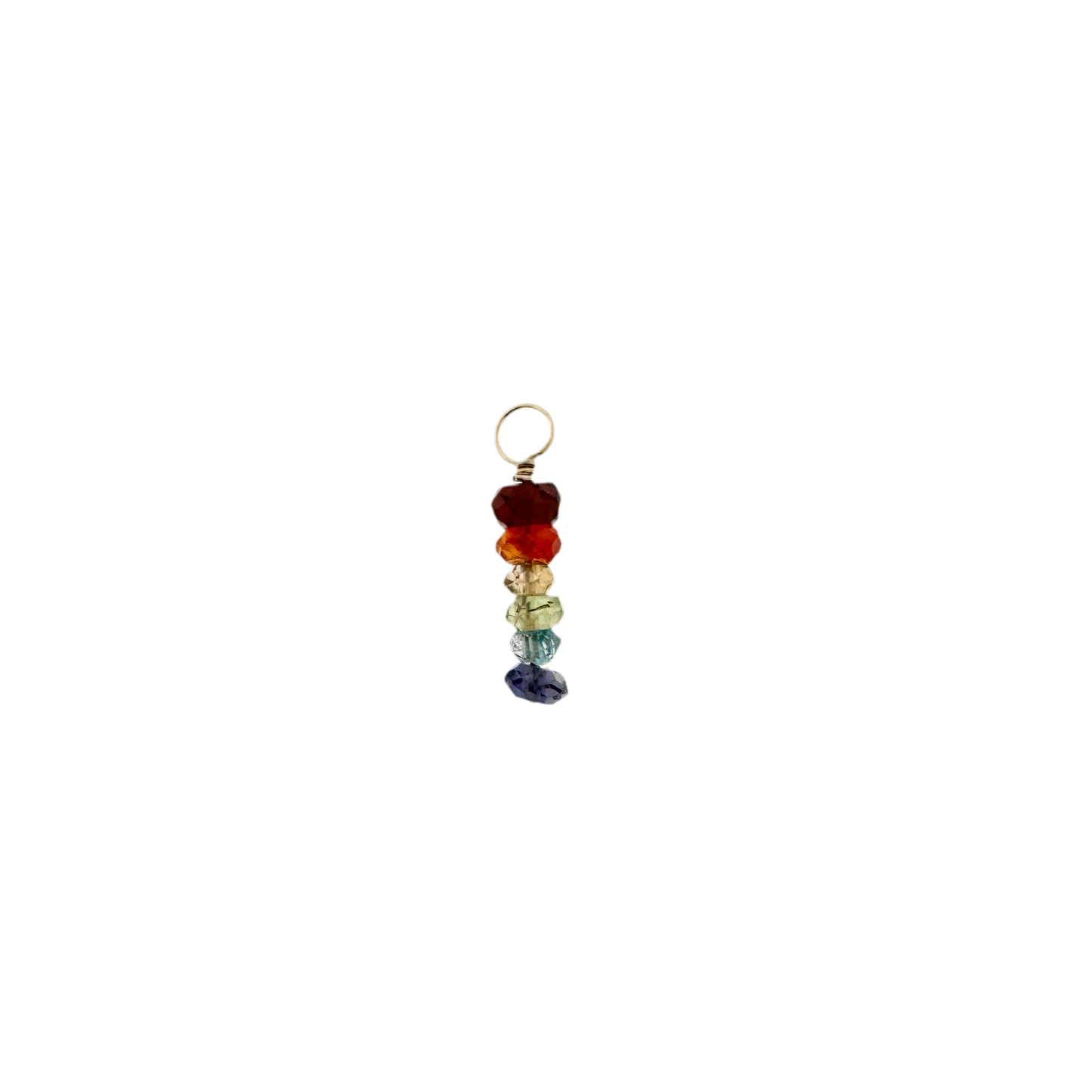 14k Mini Charm + Mixed Gemstones