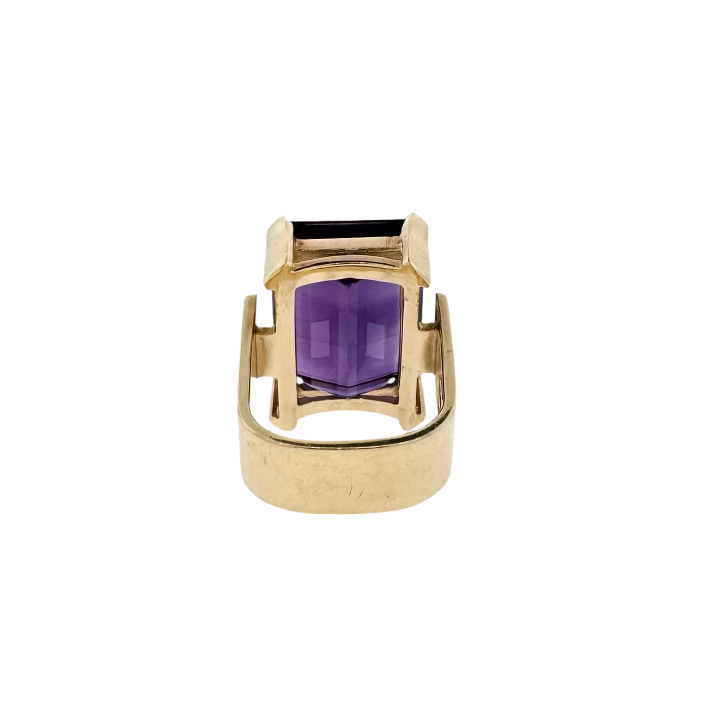 Estate Ole Lynggaard 14k + Amethyst Cocktail Ring