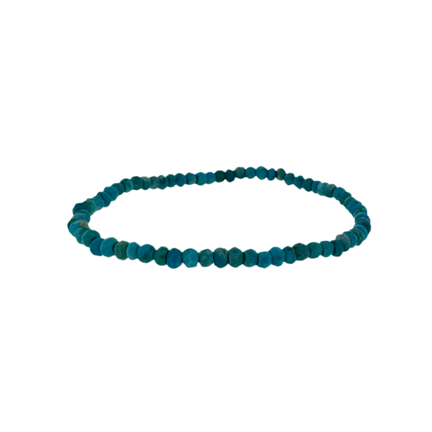 Faceted Turquoise Bead Stretch Bracelet