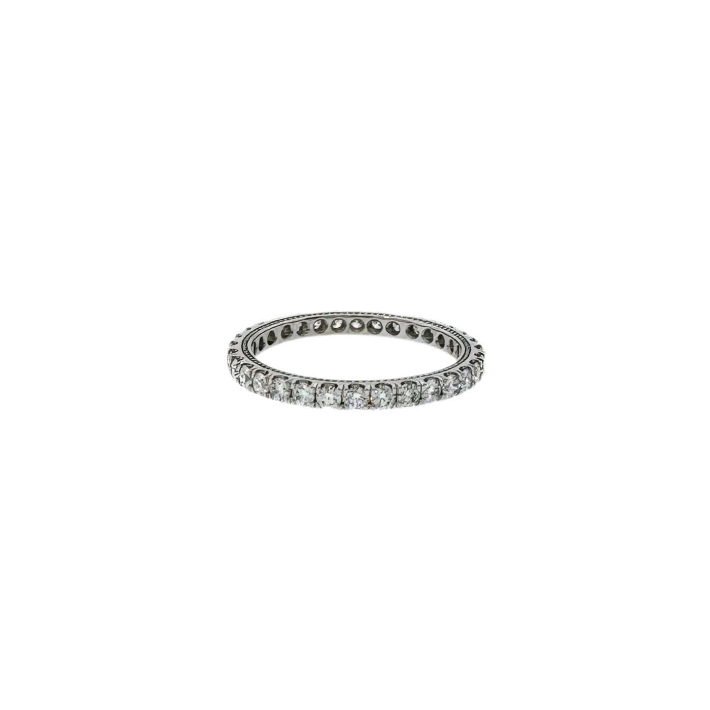 Estate 14k + Diamond Eternity Band