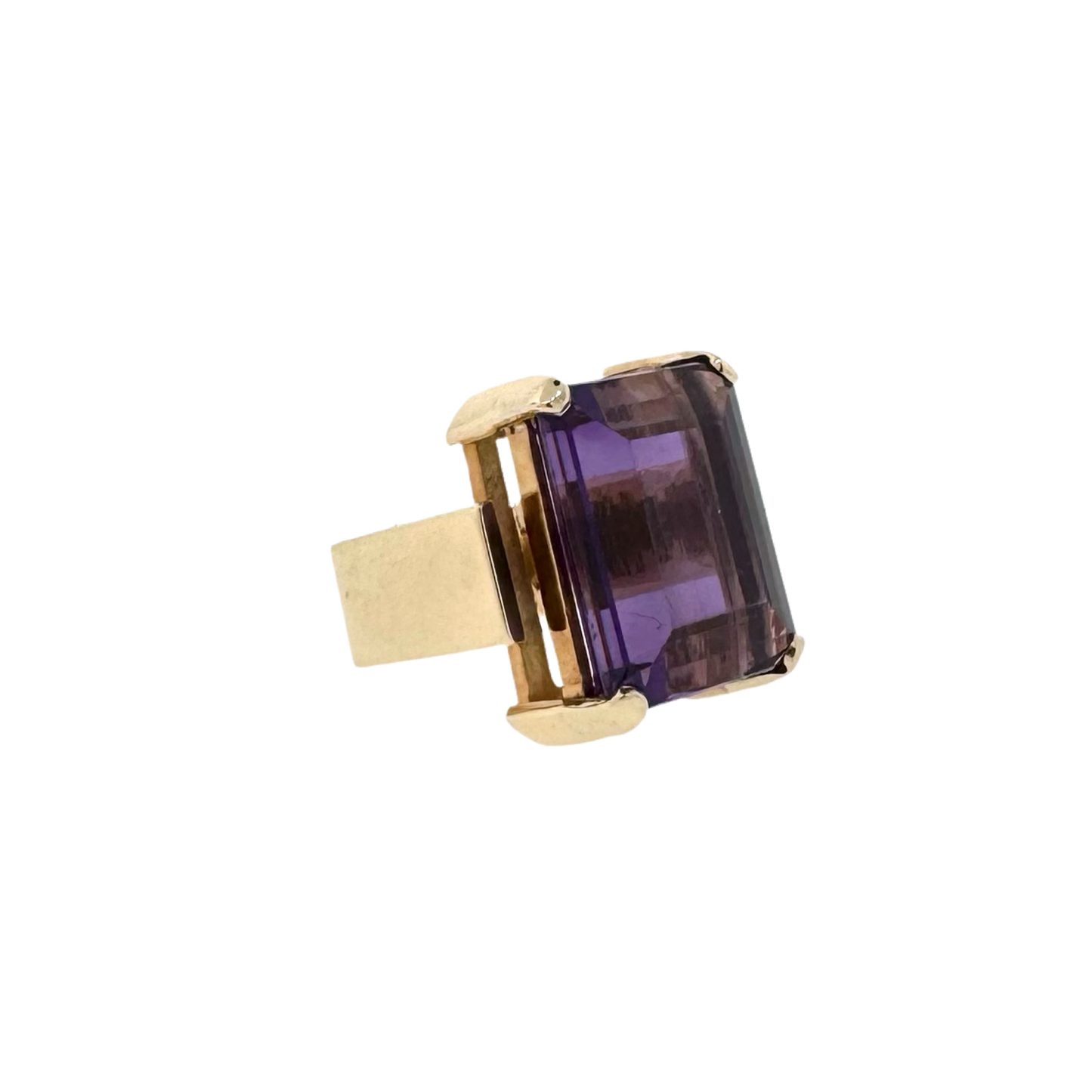 Estate Ole Lynggaard 14k + Amethyst Cocktail Ring