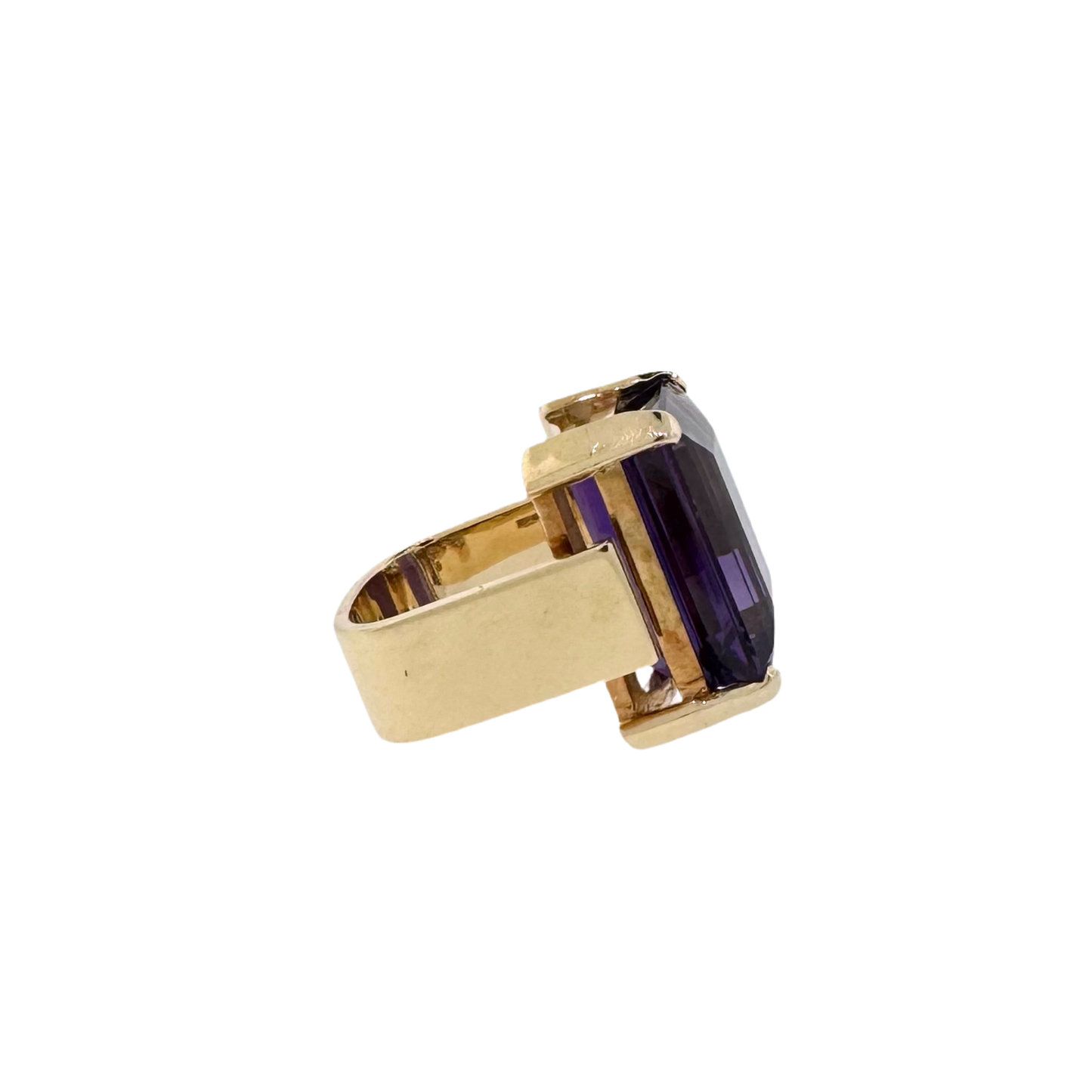 Estate Ole Lynggaard 14k + Amethyst Cocktail Ring