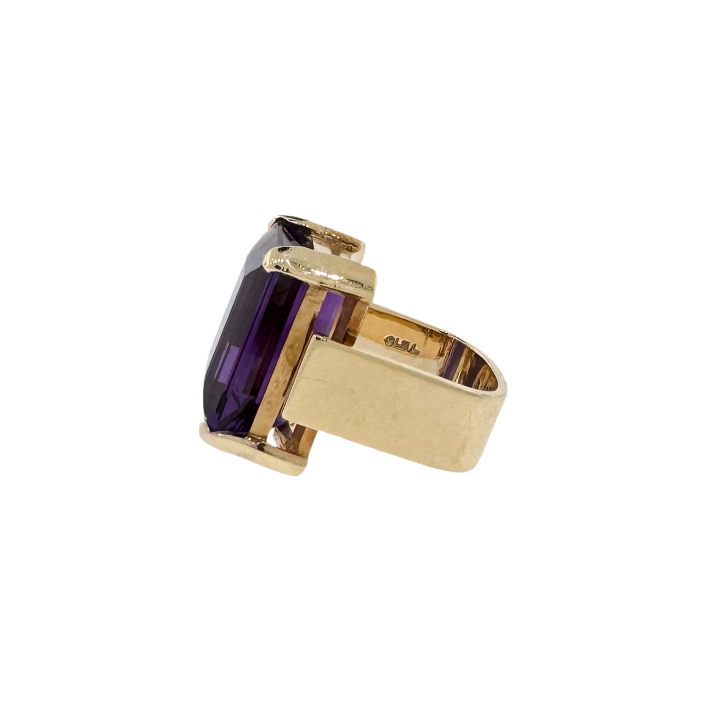 Estate Ole Lynggaard 14k + Amethyst Cocktail Ring