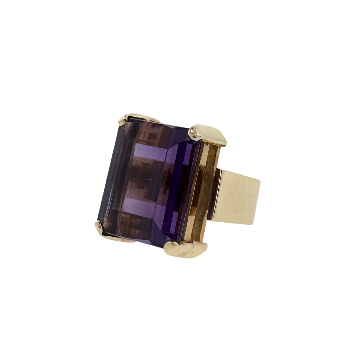 Estate Ole Lynggaard 14k + Amethyst Cocktail Ring