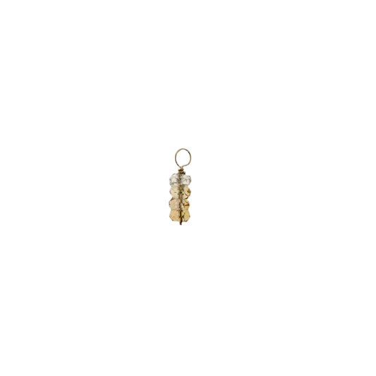 14k Mini Charm + Citrine Ombré