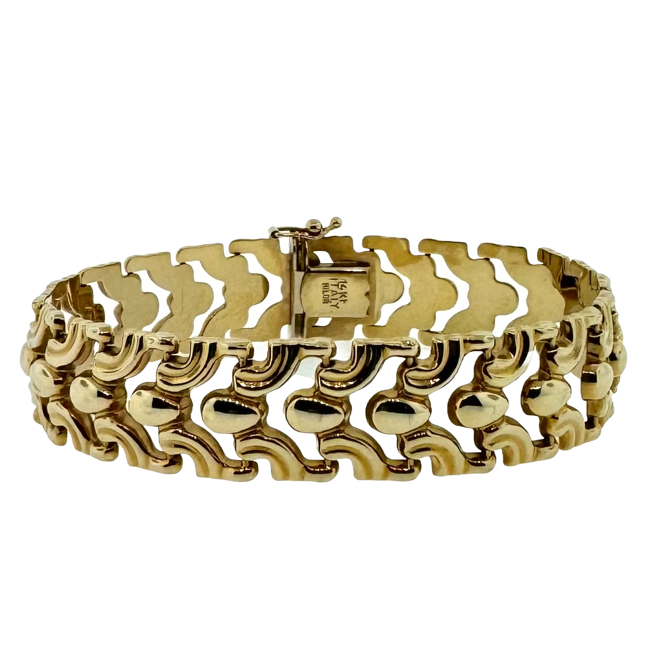 Estate 14k + Fancy Link Bracelet