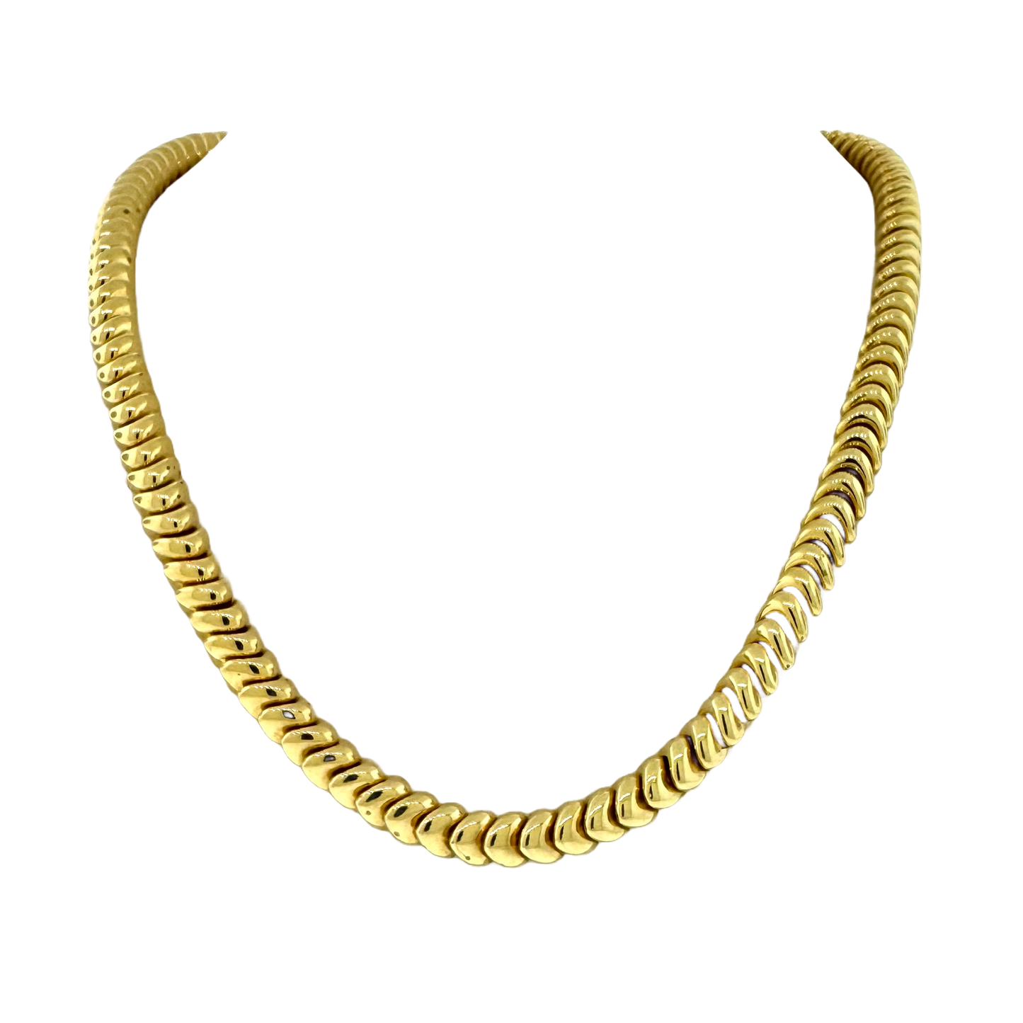 Estate Chiampesan 18k Fancy Link Necklace