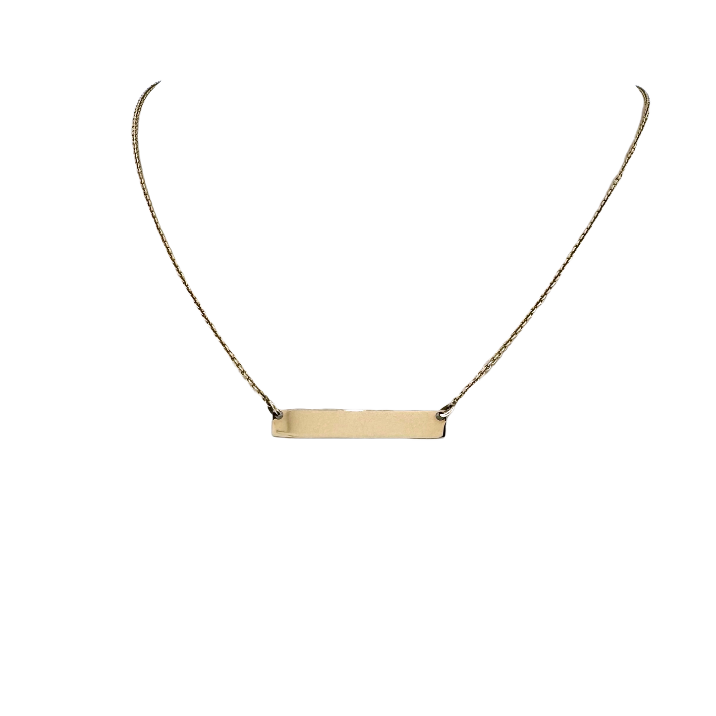 14k + ID Nameplate Necklace