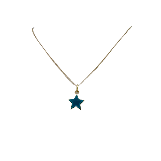 14k + Turquoise Star Necklace