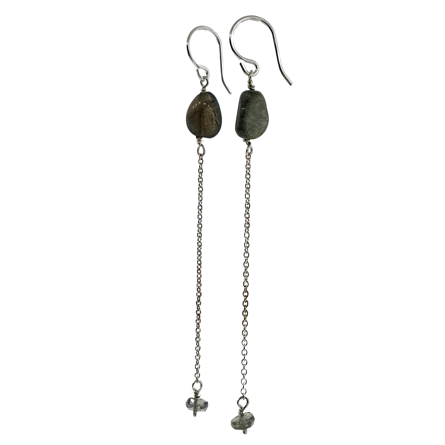 Sterling + Labradorite Drop Earrings